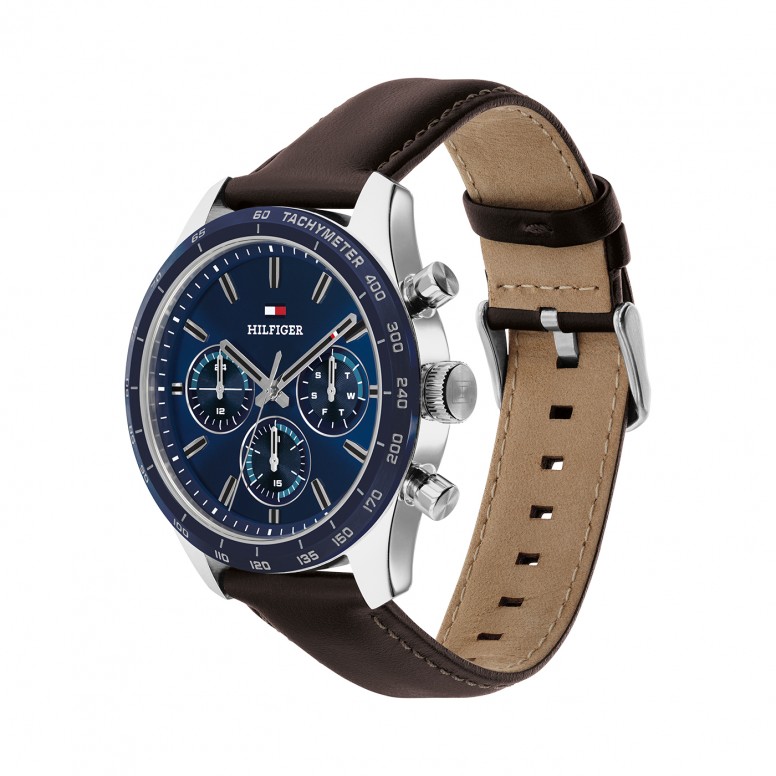 Leather Blue Watch