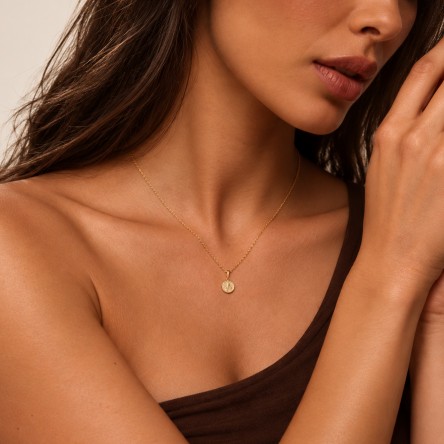Religious Medal 14K Gold Pendant