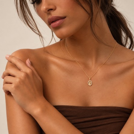Our Lady 14K Gold Pendant
