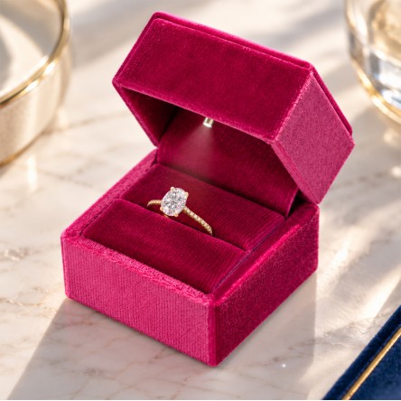 Ring Angelina 18K Gold Diamonds and Topaz