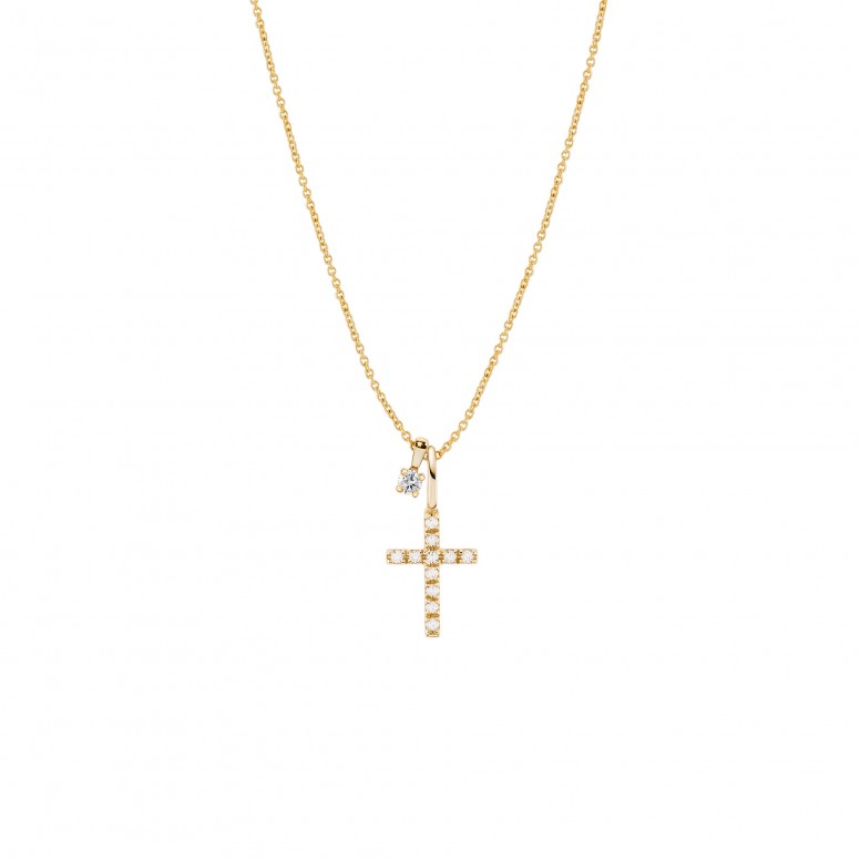Timeless Cross 14K Gold Pendant