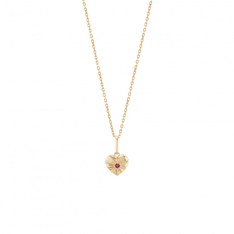 Timeless Cora��o Heart 14K Gold Pendant