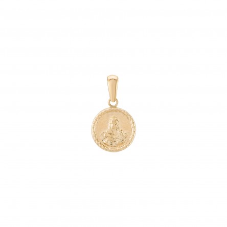 Religious Medal 14K Gold Pendant