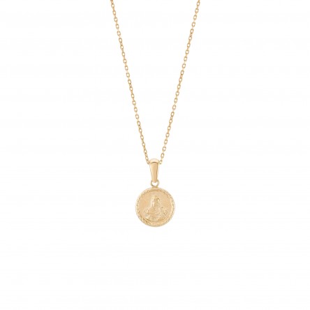 Religious Medal 14K Gold Pendant