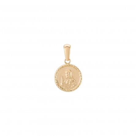 Religious Medal 14K Gold Pendant
