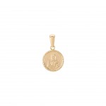 Pendente Ouro 14K Timeless Medalha Religiosa