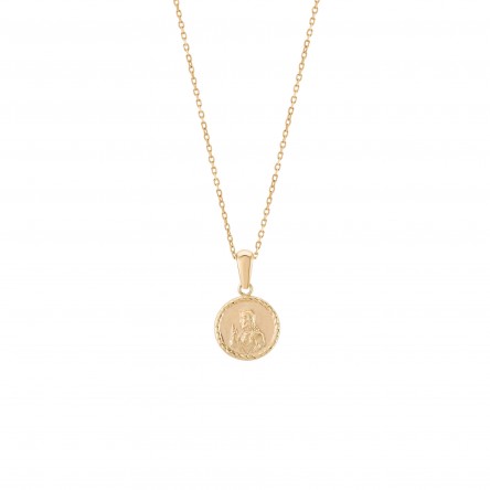 Religious Medal 14K Gold Pendant