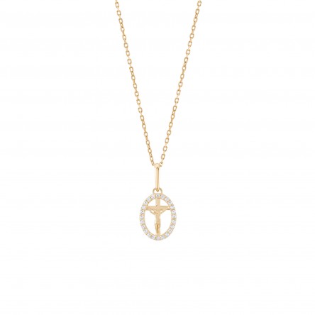 Cross of Christ 14K Gold Pendant