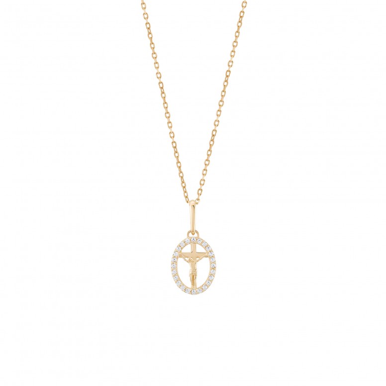 Cross of Christ 14K Gold Pendant