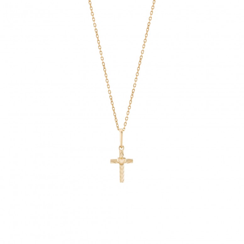 Timeless Cross II 14K Gold Pendant