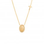 Colar Hope Medalha Nossa Sra De F�tima & Cruz