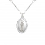 Colar Hope Medalha Nossa Sra De F�tima Com P�rolas