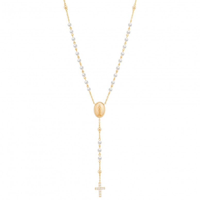 Colar Hope Ros�rio & Medalha Nossa Sra De F�tima