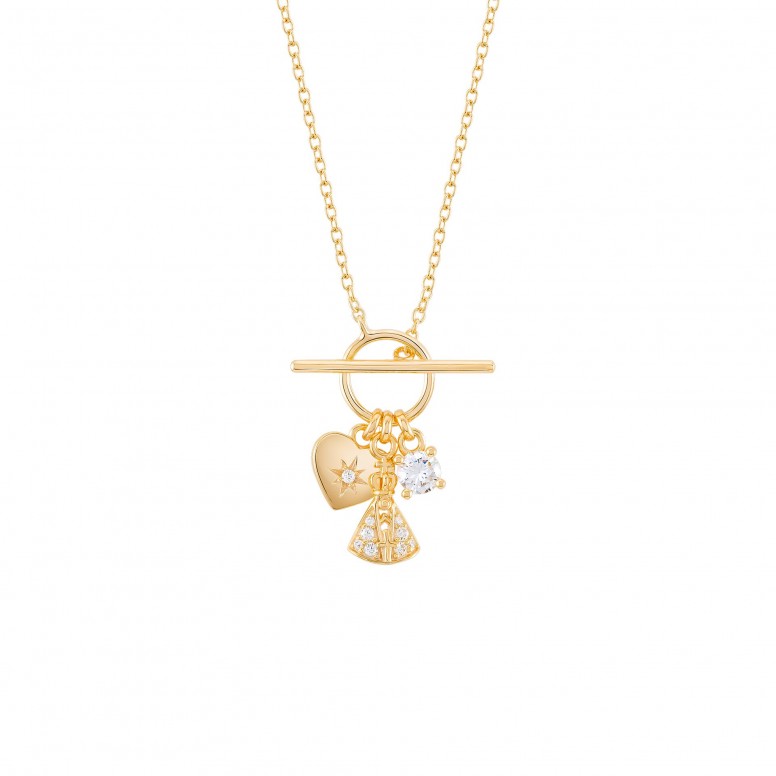Our Lady of Aparecida & Heart Hope Necklace