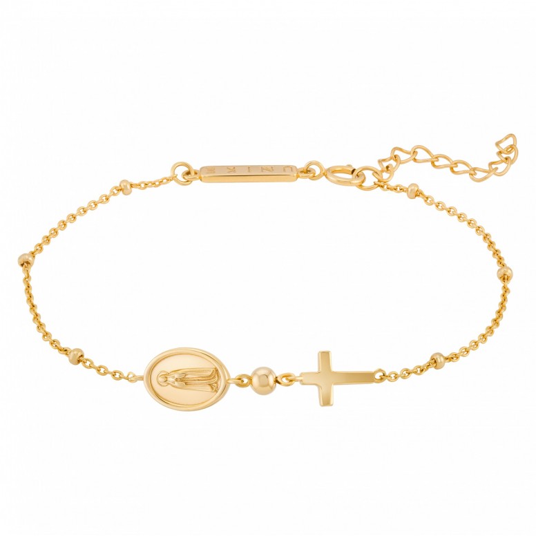 Our Lady Of F�tima Medal & Cross Hope Bracelet