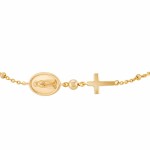 Our Lady Of F�tima Medal & Cross Hope Bracelet