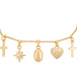 Multi Charms Hope Bracelet
