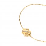 Knot Crystal Golden Bracelet