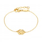Knot Crystal Golden Bracelet