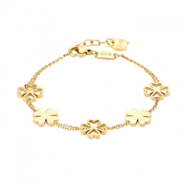 Lucky Flower Double Golden Bracelet