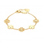Lucky Flower Double Golden Bracelet