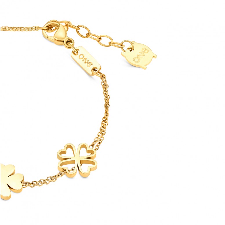 Lucky Flower Double Golden Bracelet