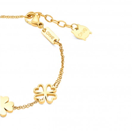 Lucky Flower Double Golden Bracelet