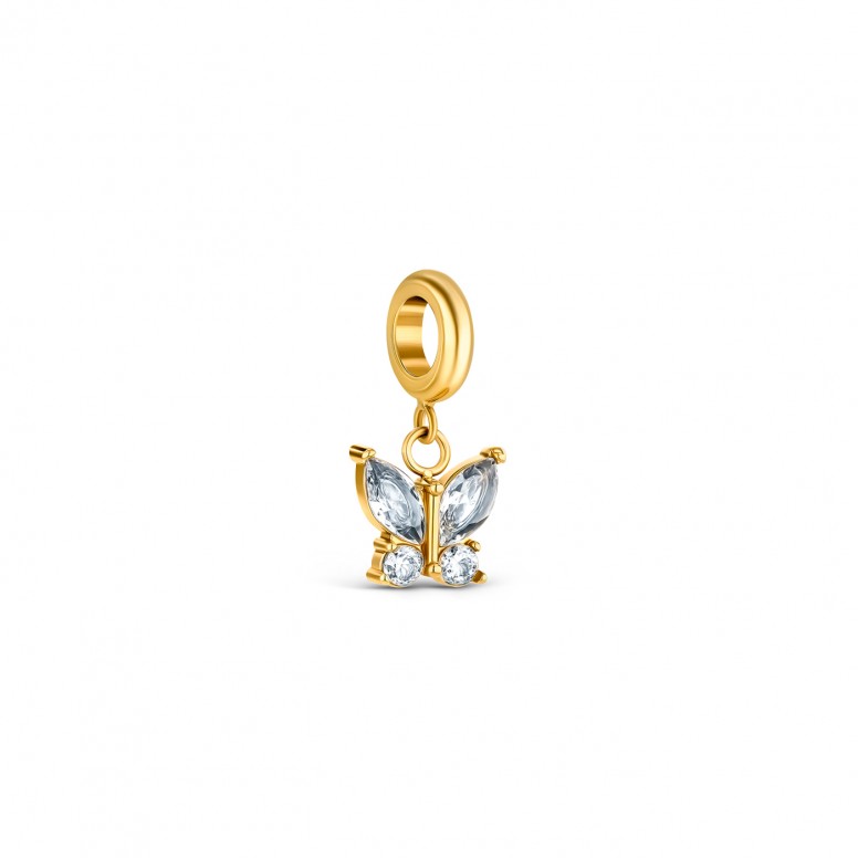 Butterfly Crystal Golden Life Charm