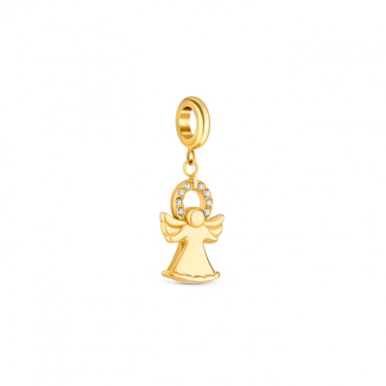 Angel Crystal Golden Life Charm