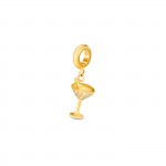 Cocktail Crystal Golden Life Charm