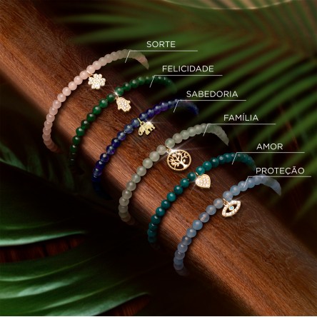 Lucky Colors Blue Stones & Love Heart II Bracelet