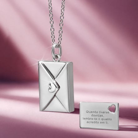 Letter Silver Secrets Locket Necklace