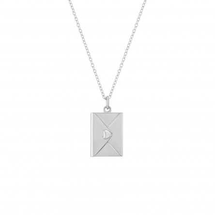 Letter Silver Secrets Locket Necklace