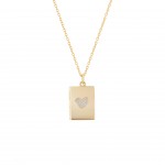 Colar Locket Secrets Livro Dourado