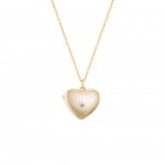 Heart Golden Secrets Locket Necklace