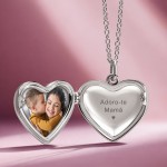 Heart Silver Secrets Locket Necklace