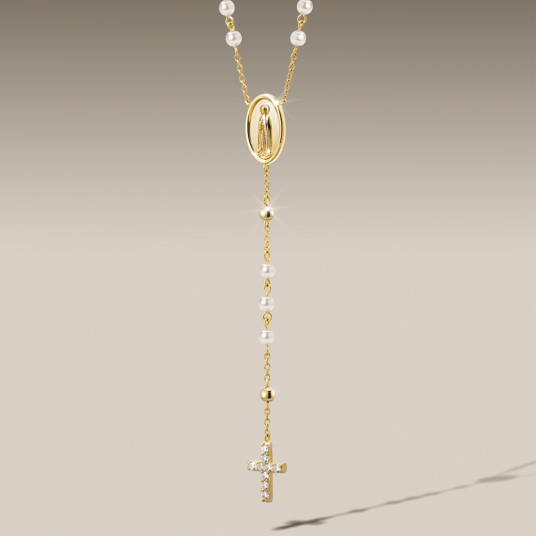 Colar Hope Ros�rio & Medalha Nossa Sra De F�tima