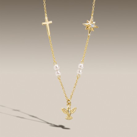 Colar Hope Esp�rito Santo Com P�rolas