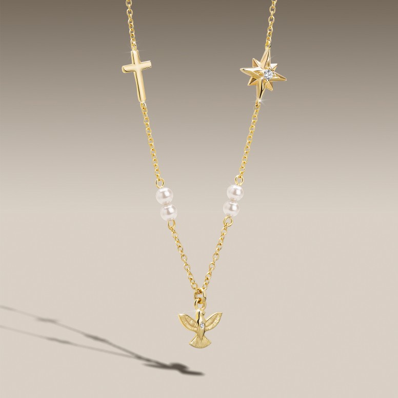Collar Hope Esp�ritu Santo Con Perlas