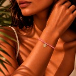Peach Stones & Tree of Life Bracelet II