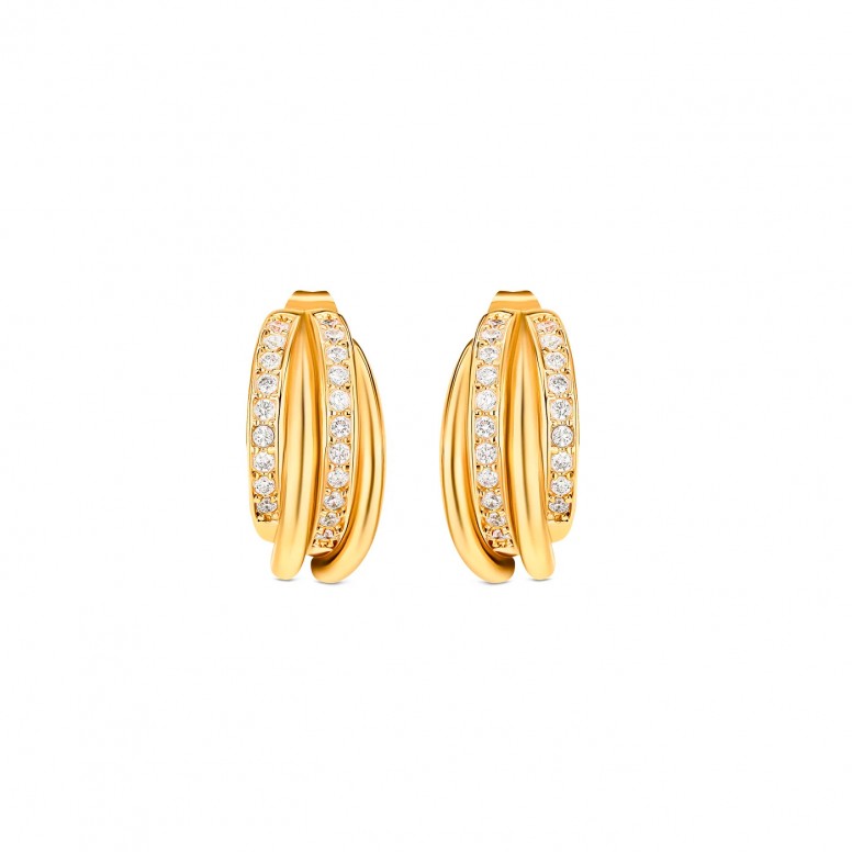Brincos Serene Crystal Golden
