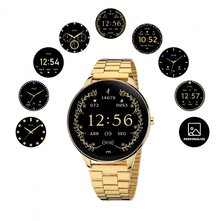 Smartwatch Slim Gold