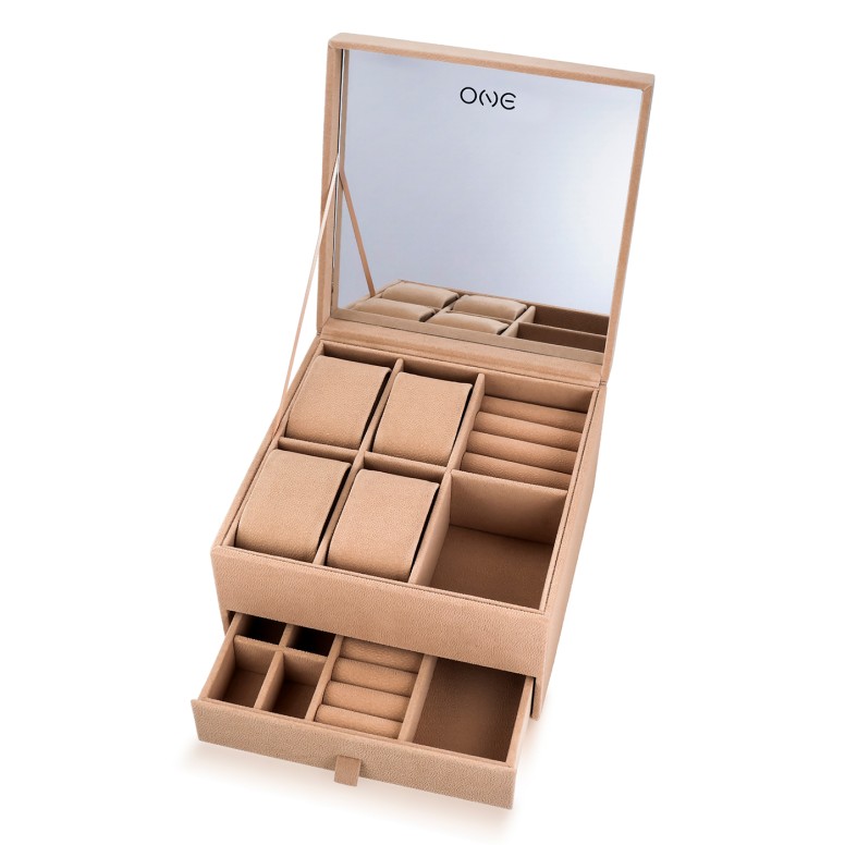 Caja Relojera Essentials Beige
