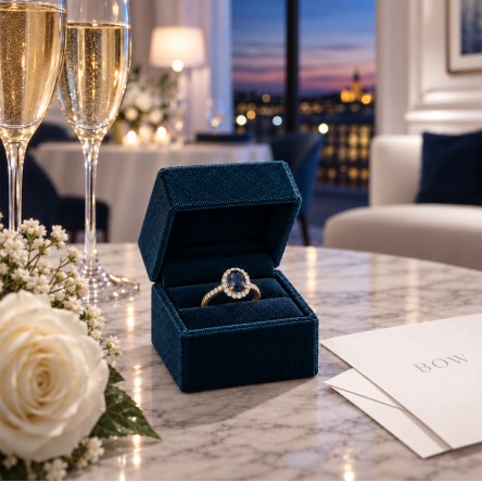 Anillo Diana Oro 18K Zafiro y Diamantes