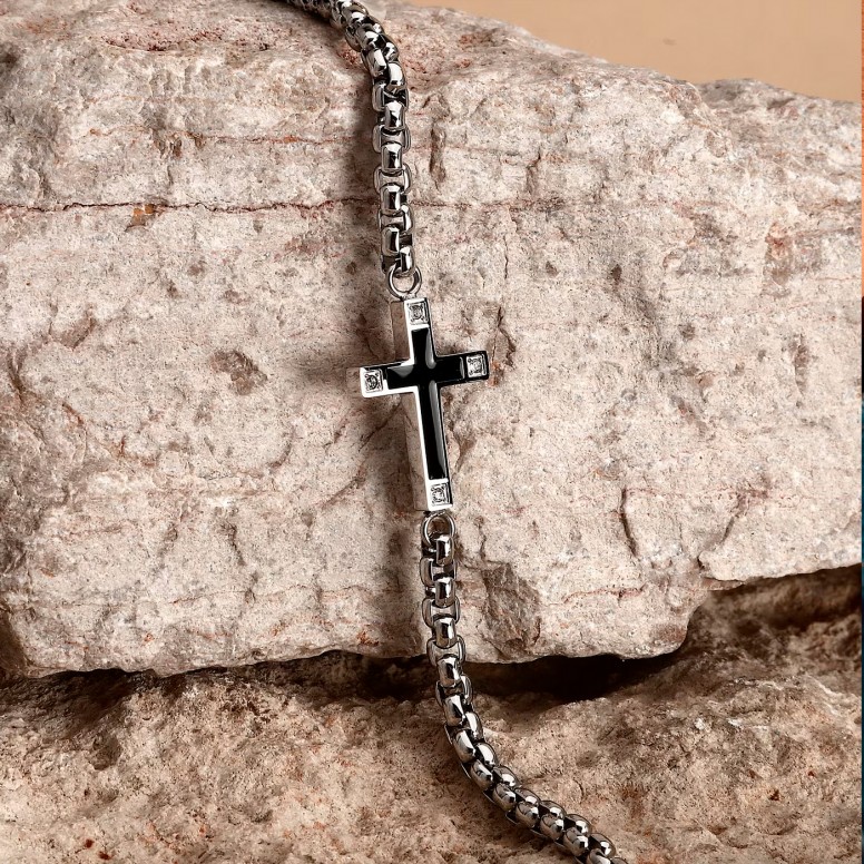 Silver Cross Spirit Bracelet