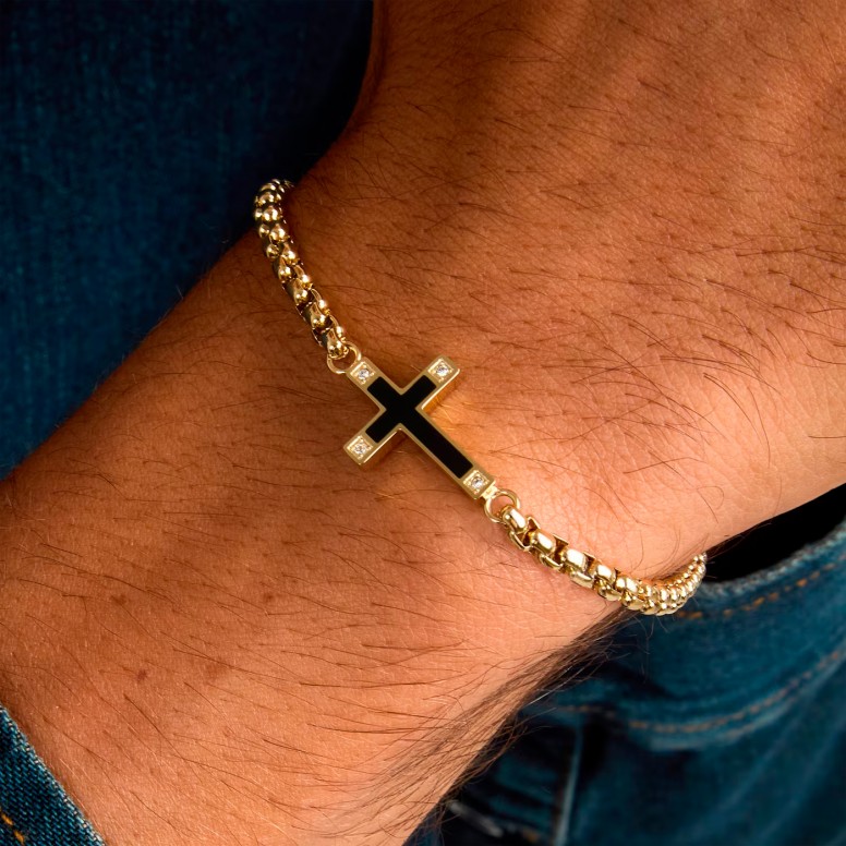 Pulsera Spirit Cruz Dorada