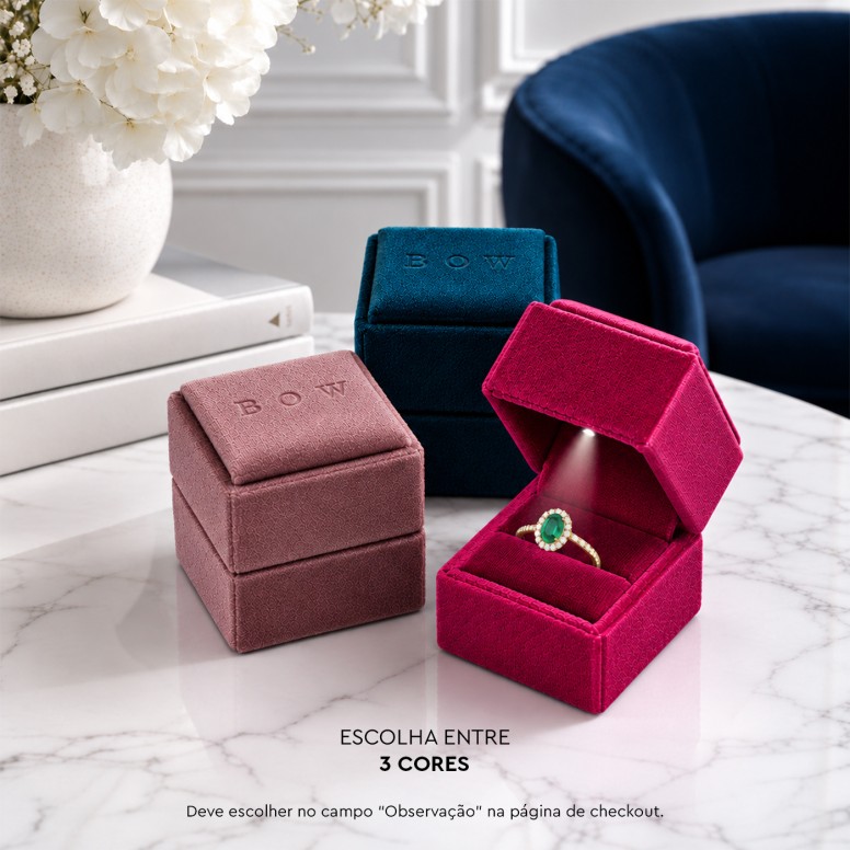 Ring Diana 18K Gold Emerald and Diamonds