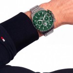 Steel Green Watch