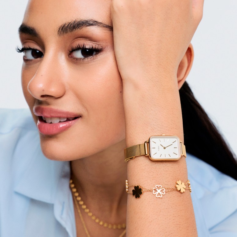 Lucky Flower Double Golden Bracelet