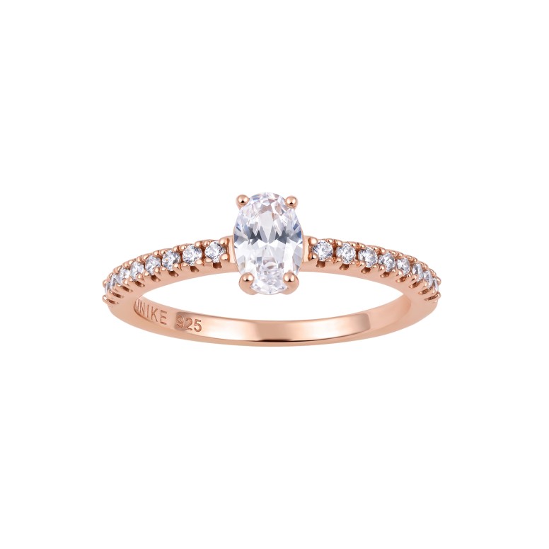 Solitaire Love in Rose Ring